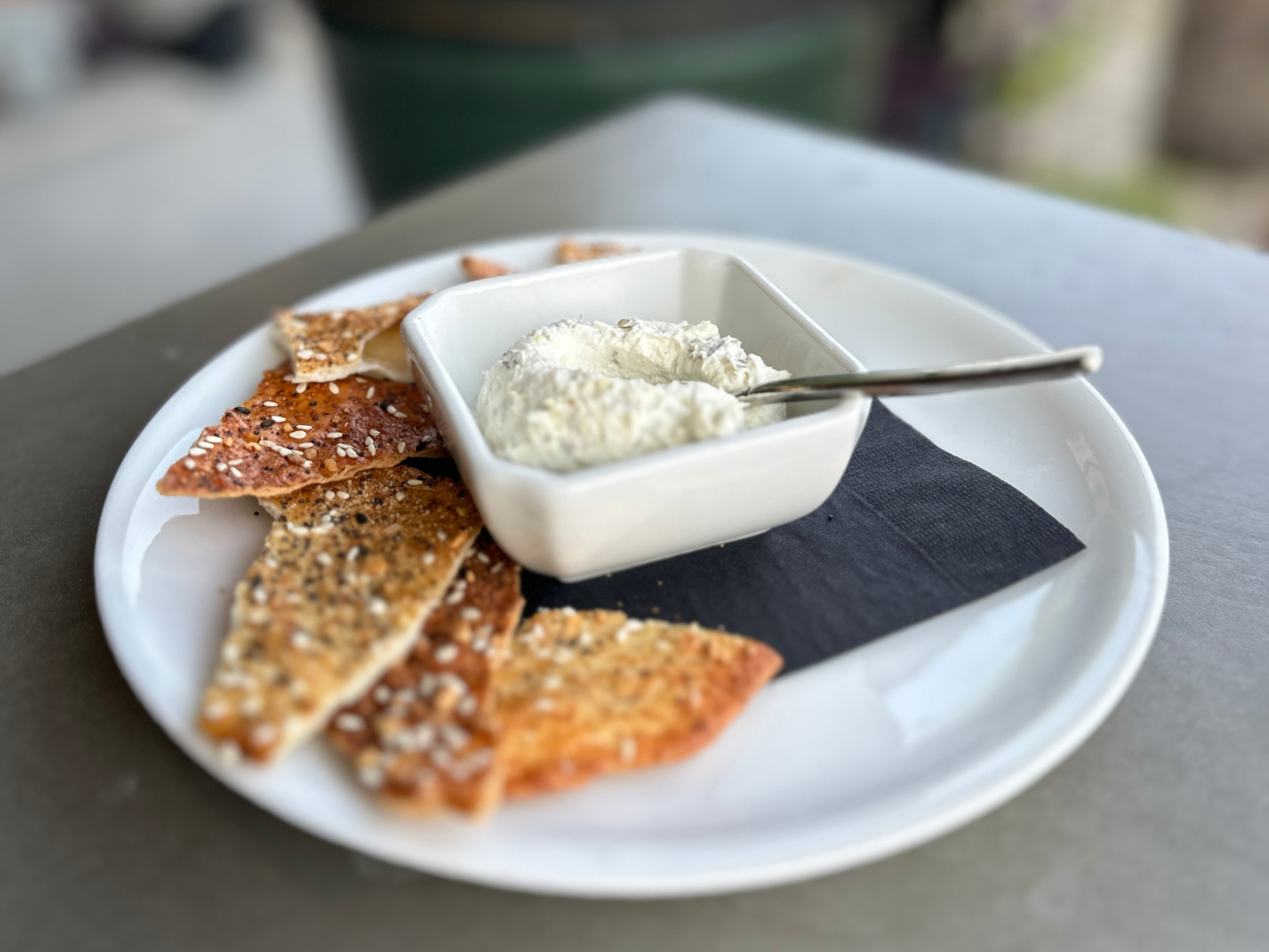 Halibut Spread and Crackers 