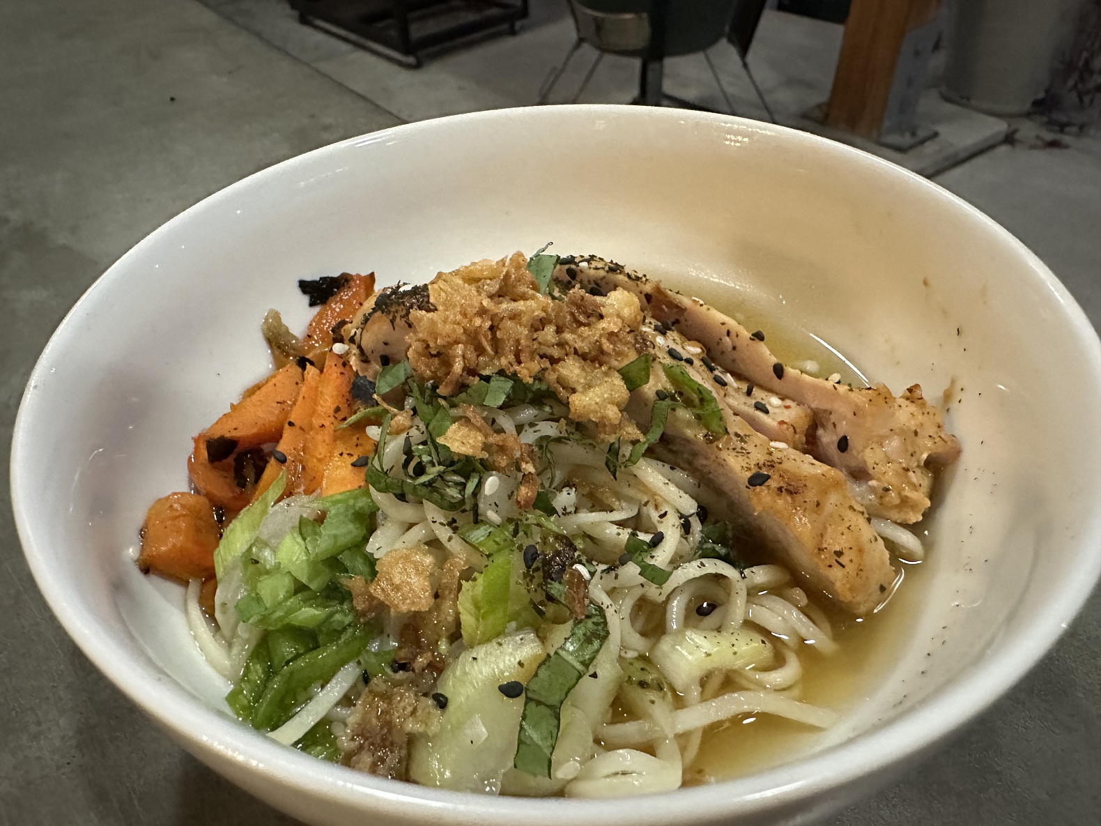 Thai Peanut Roasted Chicken Ramen