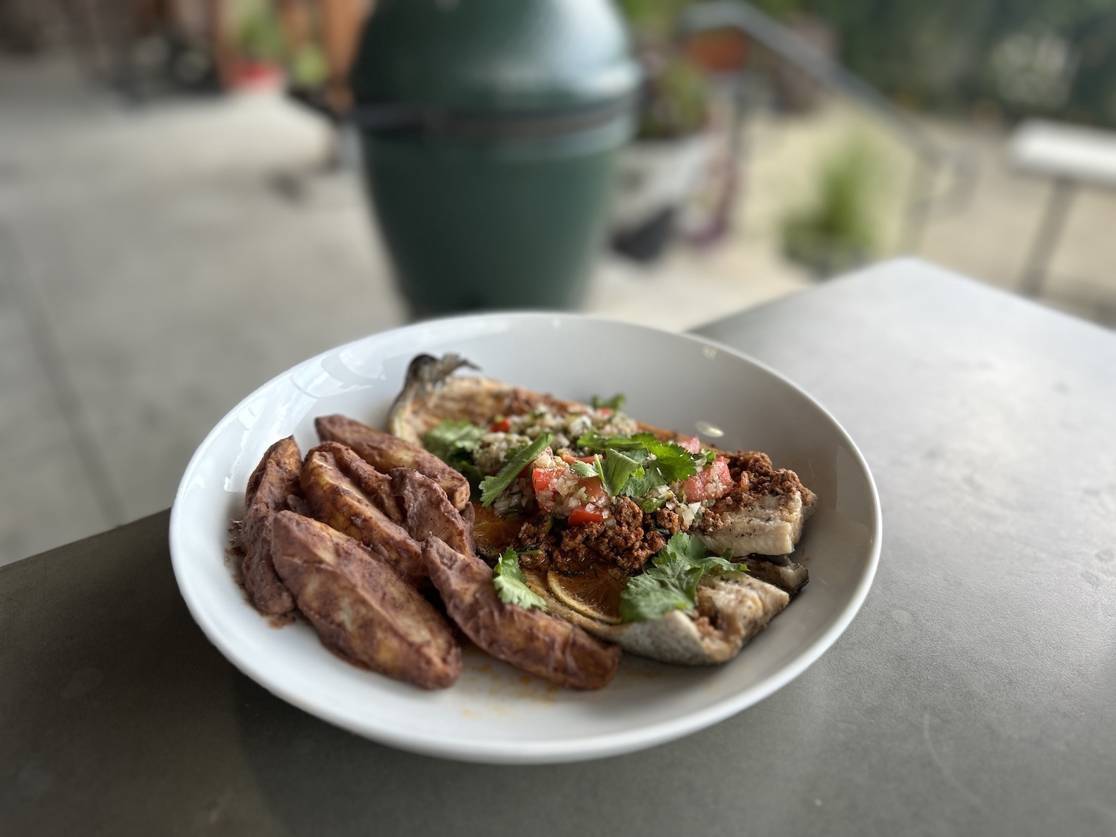 Grilled Trout with Pebre 